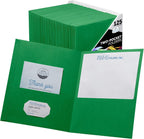 FILE-EZ Two-Pocket Folders, Textured Paper, Letter Size