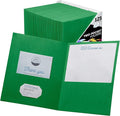 FILE-EZ Two-Pocket Folders, Textured Paper, Letter Size by FILE-EZ