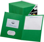 FILE-EZ Two-Pocket Folders, Textured Paper, Letter Size by FILE-EZ