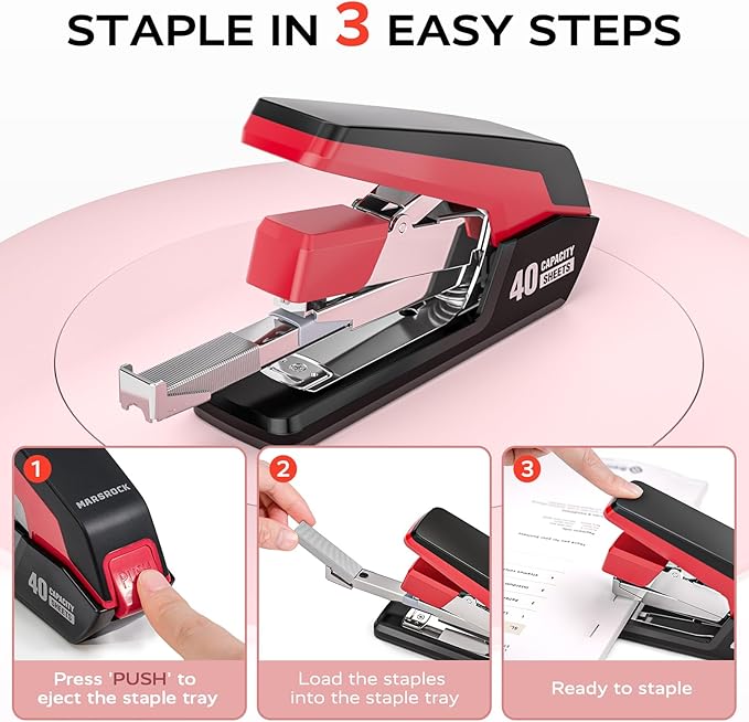 MARSROCK Effortless Stapler for Desk - Image 4