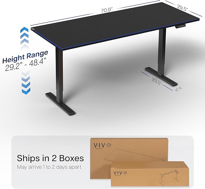 VIVO Electric 71 x 30 in Standing Desk - Image 3