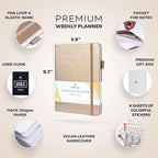 Clever Fox Planner Premium Edition – Undated Luxurious Weekly & Monthly Planner - Image 2