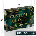 Personalized Gifts, Custom Quote Block Letter Board, Crystal-Clear Acrylic - Image 8
