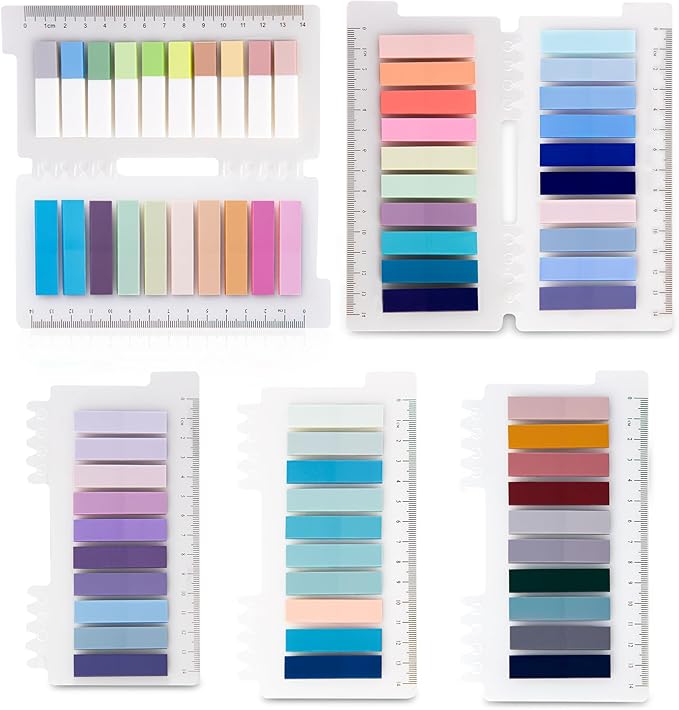 Golcellia Sticky Tabs, 70 Colors, 1400 Pieces, Repositionable Labels, Index Tabs by Golcellia