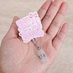 You are So Loved Cute Bow Nurse Badge Reel, Retractable ID Card Badge Holders - Image 3