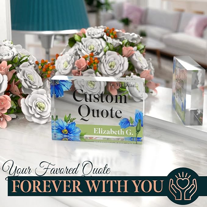 Custom Acrylic Sign Personalized, Custom Desk Name Plate, 18 Styles, - Image 6