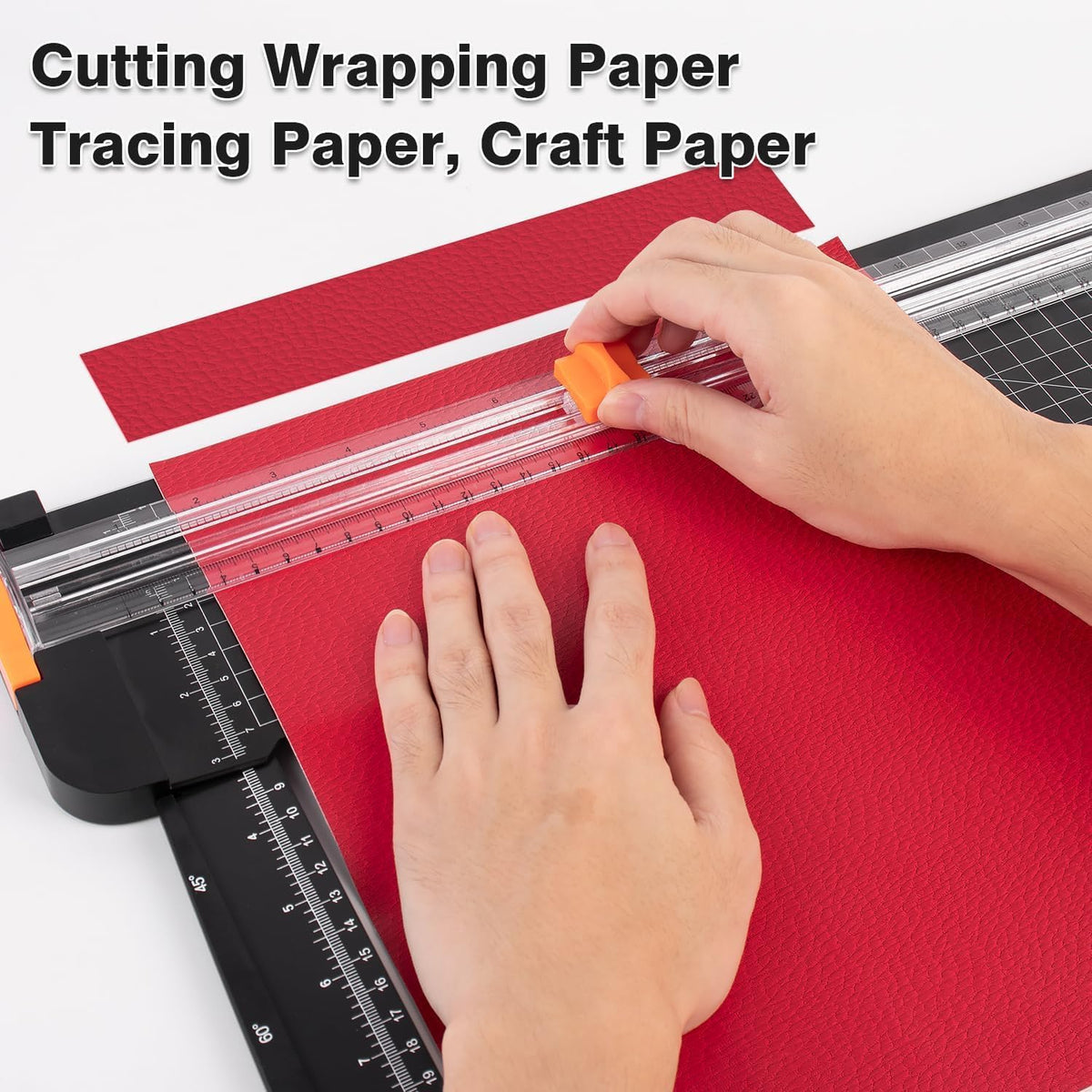 Paper Cutter 18 Inch, Portable Paper Trimmer with 5 Replacement Blades