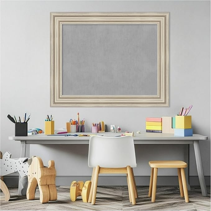 Amanti Art Silver Framed Magnetic Board 24x30 Medium Vision Board - Image 5
