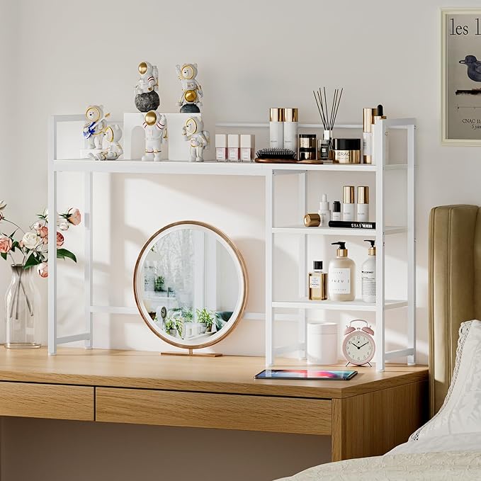 Snughome Desk Shelf, 44.9" Large Desktop Organizer Shelf, Desk Hutch - Image 5