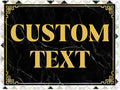 Custom Sign, Custom Street Sign, 11 Font Colors, 13 Font Styles, 4 Hole Options