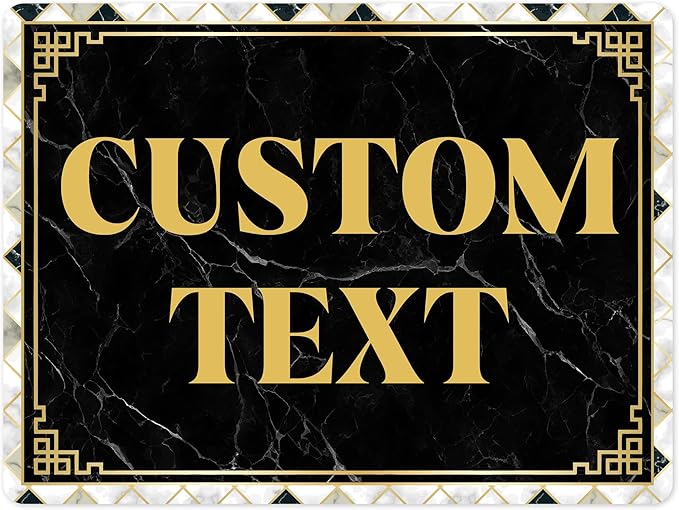 Custom Sign, Custom Street Sign, 11 Font Colors, 13 Font Styles, 4 Hole Options by MySignCenter