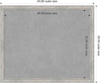 Amanti Art Silver Framed Magnetic Board 35x43 X-Large Vision Board - Image 4