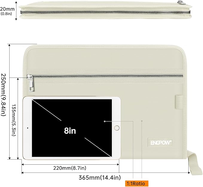 ENGPOW Accordion File Organizer, Fireproof 13 Pockets Expanding File Folder - Image 7