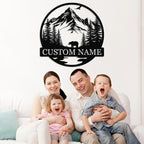Dyoart Personalized Bear Metal Cabin Sign | Custom Signs Outdoor Metal | Cabin - Image 4