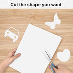 OcePor 50 Sheets White Cardstock Paper, Colored Printer Paper 8.5 x 11 - Image 4