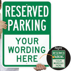 SmartSign 24 x 18 inch Custom “Reserved Parking” Metal Sign - Image 2