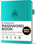 Clever Fox Password Book with alphabetical tabs. Internet Address Organizer by CleverFox