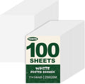 TUXIYA 100 Pack White Poster Board, 250GSM/92LB Heavy-Weight Blank Poster Board by Unknown