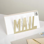 MyGift Mail Holder Organizer Countertop Modern Brass Metal - Image 3