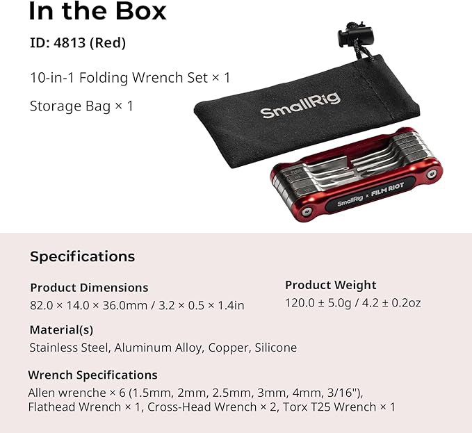 SmallRig x FILM RIOT 10-in-1 Folding Tool Set - Image 9
