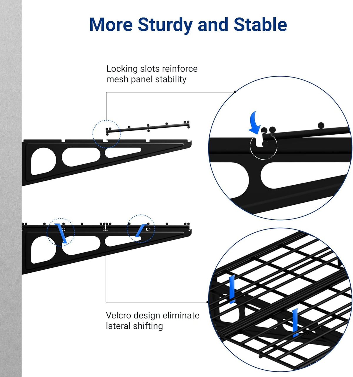 fleximounts 2-pack 2x6ft garage shelving 24-inch-by-72-inch heavy duty showing dimensions