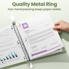SUNEE 3 Ring Binder 3 Inch 1 Pack, Sage Green - Image 2