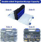 Tools Organizer Box Small Parts Storage Box 50-Compartment Double Side Hardware - Image 5