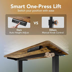HUANUO 48" x 24" Electric Standing Desk Adjustable Height, 4 Memory Height - Image 5