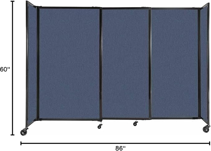 Versare Straightwall Sliding Portable Wall Partition | Freestanding Office - Image 7