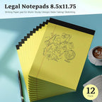 Yellow Legal Pad, 8.5 x 11 College Ruled Notepad, 12 Pack Legal Notepads 8.5 x - Image 7