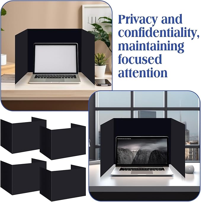 Crtiin 24 Pcs Privacy Folders for Students Desk Dividers Standard School - Image 6