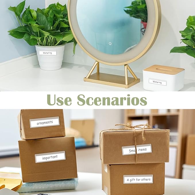 60 Pack 1.2" x 4.3" Self Adhesive Label Holders - Image 6