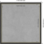 Amanti Art Black Framed Magnetic Board 17x17 Small Vision Board - Image 4