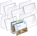Crtiin 6 Pcs Clear Acrylic Postcard Holder Business Card Holder Greeting Card by Crtiin
