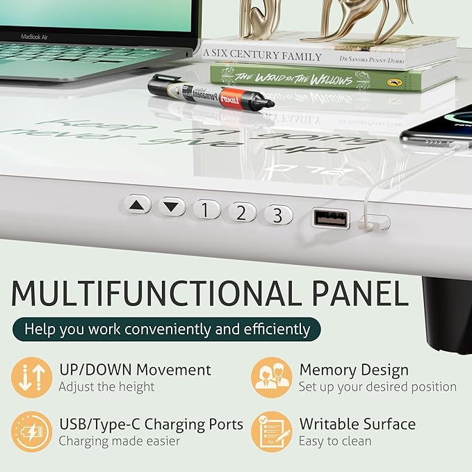 Furmax Glass Standing Desk - Image 6