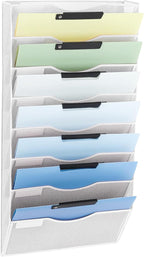 EASEPRES 8 Pocket Mesh Hanging Wall File Organizer, Wall Mounted Mail Paper by EASEPRES