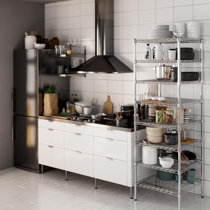 Regal Altair 24" Deep x 24" Wide x 74" Height Wire Shelving Kit | 8-Tier | NSF - Image 6