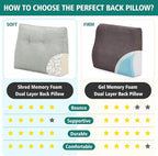 TANYOO Back Support Pillow for Recliner Soft Dual Layer Lumbar Support Pillow - Image 5