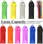 10 Pieces Plastic File Folders Envelope Expanding File Wallet Organizer - Image 4