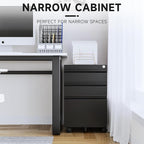 Letaya 3 Drawer Mobile File Cabinet - Image 4