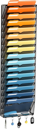 SUPEASY 17-Tier Wall File Holder Organizer by SUPEASY