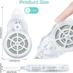 M&G 5 pack Correction Tape，131.2 Feet correction tape, Total 656FT/200M - Image 4