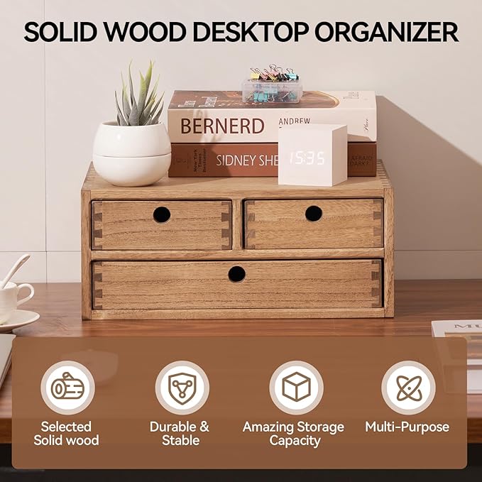 Kirigen Wooden Desktop Organizer - Image 3