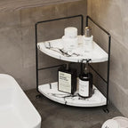 JANUSLiANG Small Corner Kitchen Organizer, Spice Rack, Bathroom Organizer - Image 2