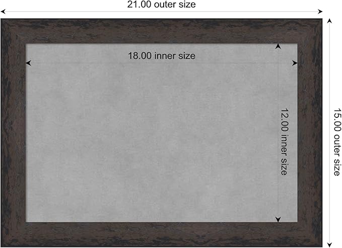 Amanti Art Black Framed Magnetic Board 15x21 Small Vision Board - Image 4