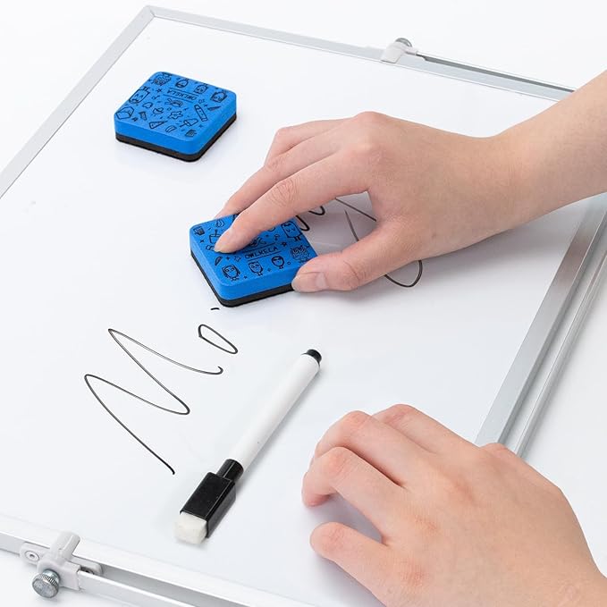 OWLKELA 30 Pack Whiteboard Eraser, Magnetic Blue Whiteboard Eraser - Image 6