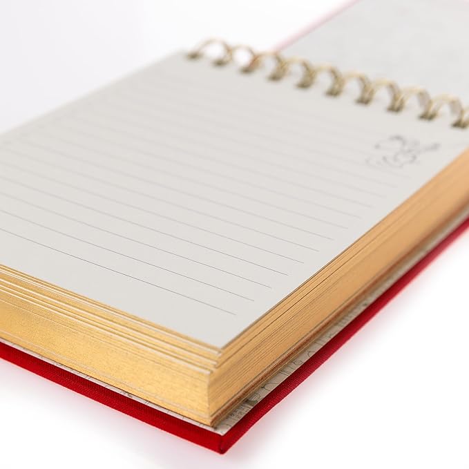 Peanuts Jotter by Graphique Luxe Collection, Fabric-Wrapped Hardcover Spiral - Image 7