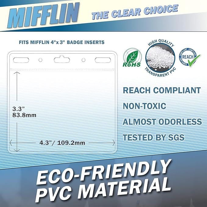 Mifflin-USA Horizontal No Zip Card Protector - Image 4