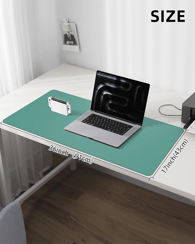 Leather Desk Pad Protector, Desk Mat, Large Mouse Pad, Non-Slip Desk Pad - Image 5