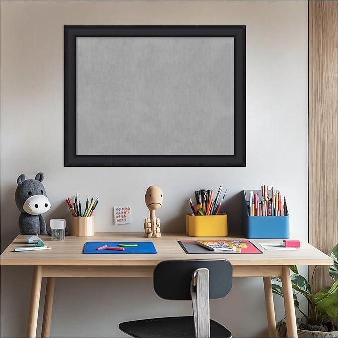 Amanti Art Black Framed Magnetic Board 21x27 Medium Vision Board - Image 6